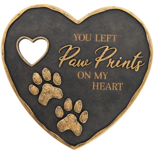 Stone Heart Shaped Pet Memorial
