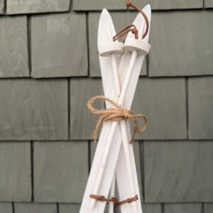Decorative Sticks White Skis